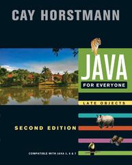 java for everyone late objects 2nd edition cay s horstmann 1118063317, 9781118063316