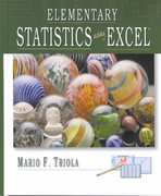 elementary statistics using excel 1st edition mario f triola 0201699427, 9780201699425