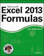 excel 2013 formulas 1st edition john walkenbach 1118490444, 9781118490440