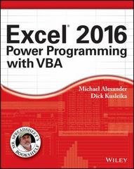 excel 20 power programming with vba 1st edition michael alexander, richard kusleika 1119067723, 9781119067726