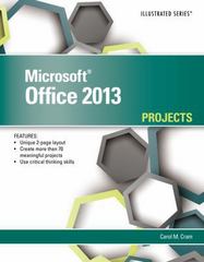 microsoft office 2013 illustrated projects 1st edition carol cram 1285170326, 9781285170329