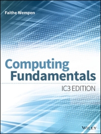 computing fundamentals ic3 edition 1st edition faithe wempen 1118910168, 9781118910160