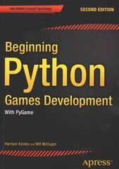 beginning python games development,  with pygame 2nd edition will mcgugan, harrison kinsley 1484209702,