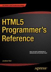 html5 programmer's reference 1st edition jonathan reid 1430263687, 9781430263685