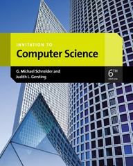 invitation to computer science 6th edition gmichael schneider, judith gersting 1133190820, 9781133190820