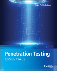 penetration testing essentials 1st edition robert shimonski, sean philip oriyano 1119235308, 9781119235309