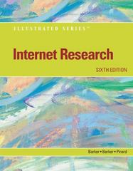 internet research illustrated 6th edition j douglas faires, donald i barker 1285225759, 9781285225753