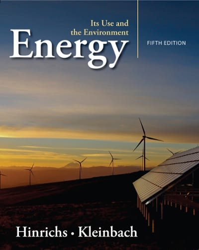 energy its use and the environment 5th edition roger a hinrichs, merlin h kleinbach 1111990832, 9781111990831
