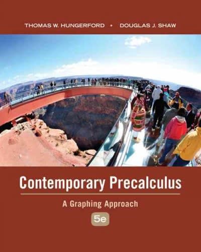 contemporary precalculus a graphing approach 5th edition thomas w hungerford, carol c kanar, douglas j shaw