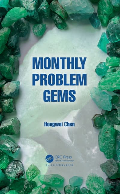 monthly problem gems 1st edition hongwei chen 1000402282, 9781000402285