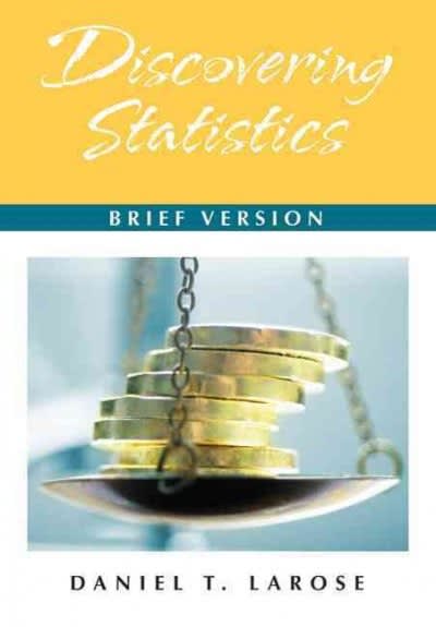 discovering statistics brief version 1st edition daniel t larose 1429293497, 9781429293495