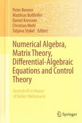 numerical algebra matrix theory differential algebraic equations and control theory 1st edition peter benner,