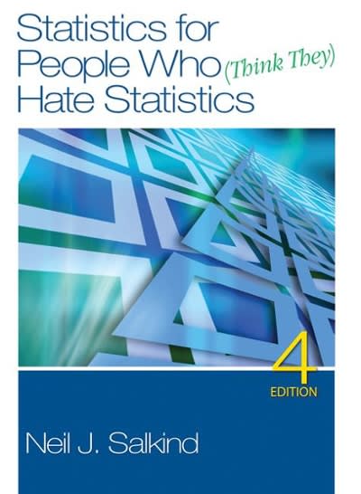statistics for people who think they hate statistics 4th edition neil j salkind 141299473x, 9781412994736