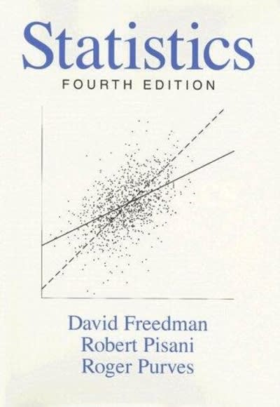 statistics 4th edition david freedman, robert pisani, roger purves 0393522105, 9780393522105