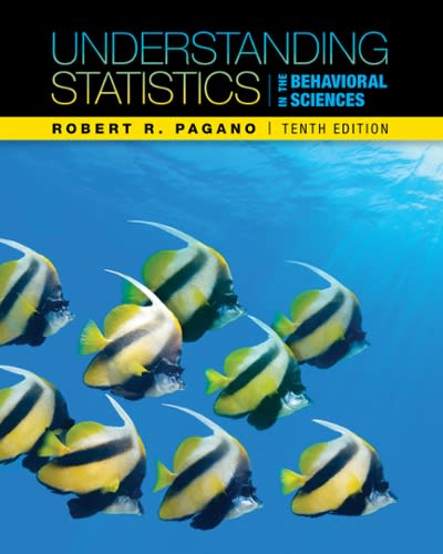 understanding statistics in the behavioral sciences 10th edition robert r pagano 1428274197, 9781428274198
