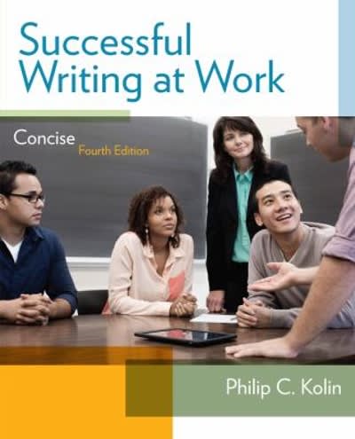 successful writing at work concise edition 4th edition philip c kolin 1285974344, 9781285974347
