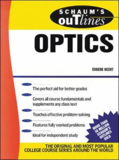 optics 1st edition eugene hecht 0070277303, 9780070277304