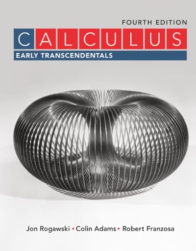 calculus early transcendentals 4th edition jon rogawski, colin adams, robert franzosa 1319055907,