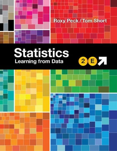 statistics learning from data 2nd edition roxy peck, tom short 1337672157, 9781337672153