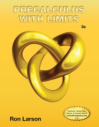 precalculus with limits 3rd edition ron larson 1285607163, 9781285607160