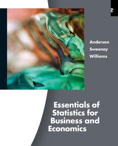 essentials of statistics for business and economics 6th edition alfred j andrea, david r anderson,