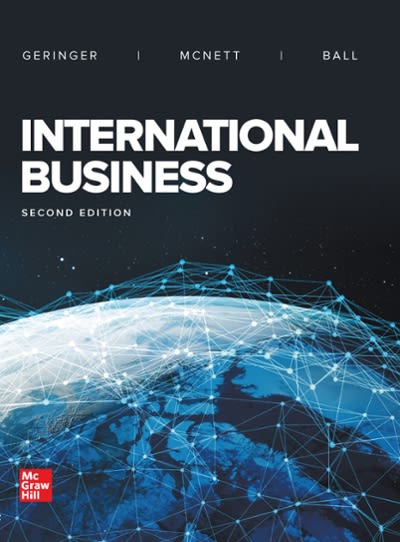 international business 2nd edition michael geringer, jeanne donald; mcnett ball 1259852806, 9781259852800