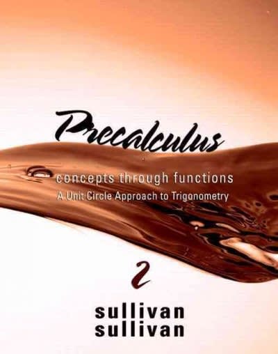 precalculus concepts through functions, a unit circle approach to trigonometry 3rd edition michael sullivan,