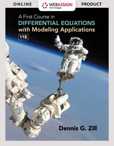 webassign for a first course in differential equations with modeling applications 11th edition dennis g zill