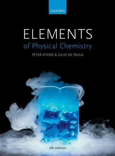 elements of physical chemistry 7th edition peter atkins, julio de paula 0198727879, 9780198727873