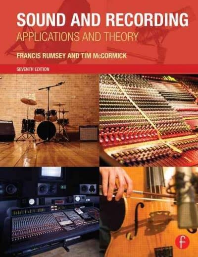 sound and recording applications and theory 7th edition francis rumsey, tim mccormick 1135015783,