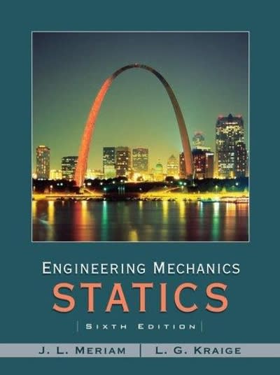 engineering mechanics statics 6th edition james l meriam, l g kraige 0471739324, 9780471739326