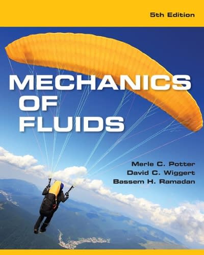 mechanics of fluids 5th edition merle c potter, david c wiggert, bassem h ramadan 1305635175, 9781305635173