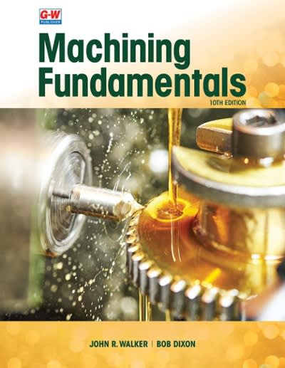 machining fundamentals 10th edition john r walker, bob dixon 1635632080, 9781635632088