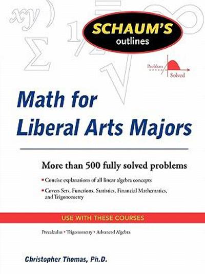 mathematics for liberal arts majors 1st edition christopher thomas 0071544305, 9780071544306