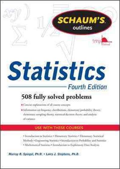 statistics 5th edition murray r spiegel, larry stephens 0071822771, 9780071822770