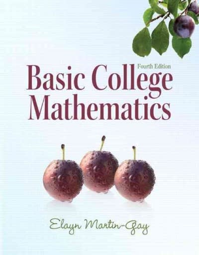 basic college mathematics 5th edition elayn el martin gay 0321983173, 9780321983176