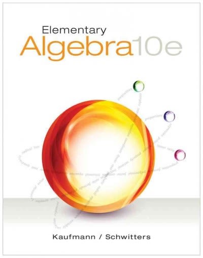 elementary algebra 10th edition jerome e kaufmann, rosemary karr, karen l schwitters, marilyn massey, r david
