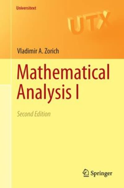mathematical analysis i 2nd edition vladimir a zorich, roger cooke, octavio paniagua taboada 3662487926,