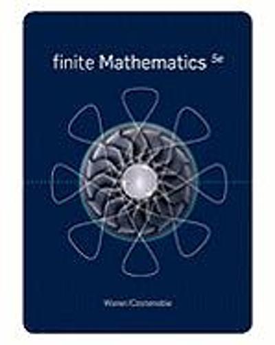 finite mathematics 5th edition stefan waner, jerry lee ford jr, waner/costenoble, steven costenoble