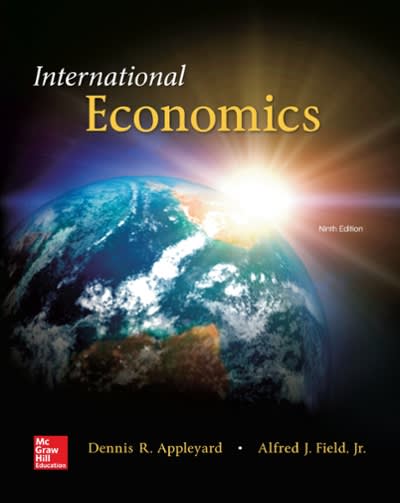 international economics 9th edition dennis appleyard 1259352730, 9781259352737