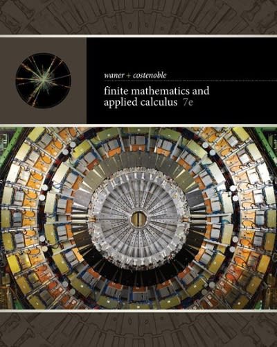 finite math and applied calculus 7th edition stefan waner, steven costenoble 1337515566, 9781337515566