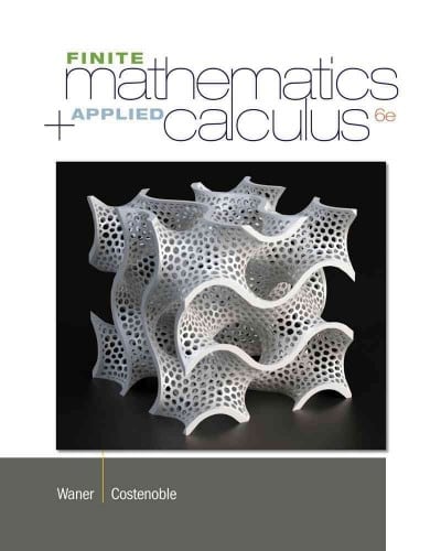 finite math and applied calculus 6th edition stefan waner, steven costenoble 1285415132, 9781285415130