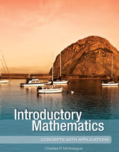 mathematics concepts with applications 1st edition charles p mckeague 1630983136, 9781630983130