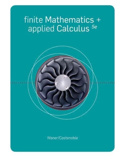 finite math and applied calculus 5th edition stefan waner, jerry lee ford jr, waner/costenoble, steven