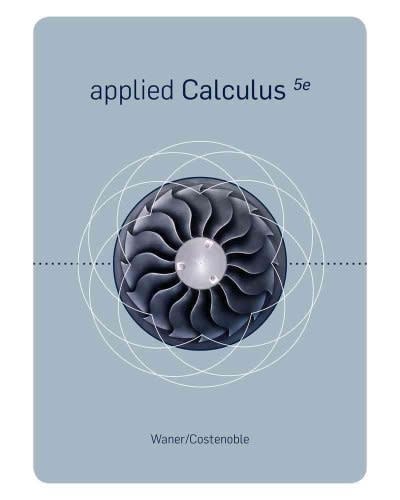 applied calculus 5th edition stefan waner, jerry lee ford jr, waner/costenoble, steven costenoble 1111789290,