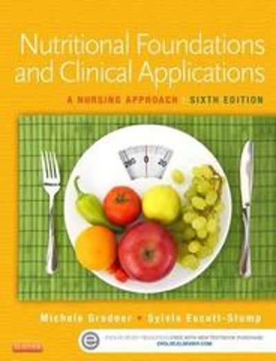 nutritional foundations and clinical applications a nursing approach 6th edition michele grodner, sylvia