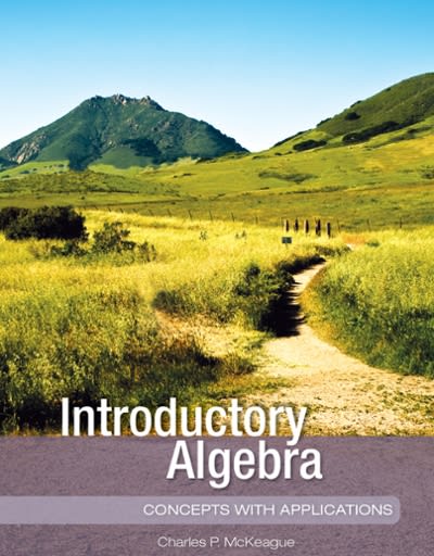 algebra concepts with applications 1st edition charles p mckeague 1630983128, 9781630983123
