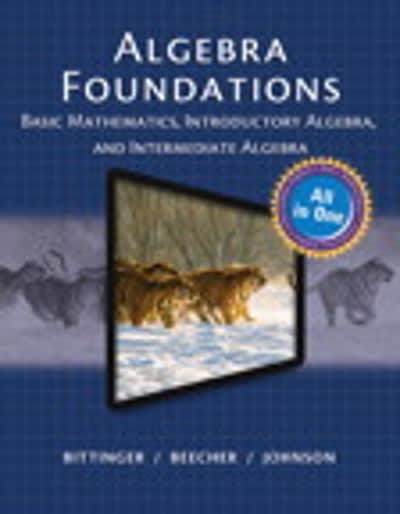 Algebra Foundations Basic Math, Intro And Intermediate Algebra (Subscription)