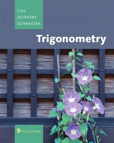 trigonometry (subscription) 10th edition margaret l lial, john e hornsby, david i schneider, callie daniels