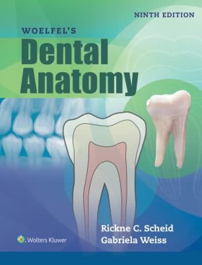 woelfels dental anatomy 9th edition rickne c scheid, gabriela weiss 1496320220, 9781496320223